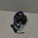 COOSII AC01 Over-Ear Headphones Wired, Passive Noise Isolating Corded Stereo Headsets with Mic Volume Control for Adults Teens 3.5mm for Chromebooks, Laptop, Computer, Tablets, Travel (Black Blue)