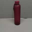 KIVY Slim Water Bottle 32oz [Lightweight & Shatterproof] Fits Backpack & Cupholder for Travel, Sports, School, Gym - Frosted red bottle no straw - Gym water bottle screw top - Dishwasher Safe