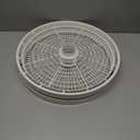 Nesco TR-2 White Plastic Round 15 1/2" Add-A-Trays to fit NESCO 1000 Series Food Dehydrators 2 Pack