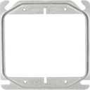 10 x Hubbell-Raco 777 Raised 1/4-Inch, 4-Inch Square Mud-Ring for 2 Devices Gray