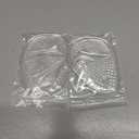 ZUCNANA Ball of Foot Cushions (2 Pairs Gel Shoe Inserts), Heel Inserts for Women, Non-Slip Heel Pads, Heel Cushions for Women Foot Pain Relief and Comfort, One Size Fits All (Clear)