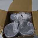 100 Pack 16 oz Disposable Plastic Cups Aluminum Party Tumbler Stackable Plastic Drinking Cups for Hot Cold Drinks Coffee Cocktail Beverage for Wedding Birthday Graduation Picnic (Silver)