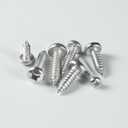 #8 x 5/8 Inch Pan Head Wood Screws, Phillips Drive, Stainless Steel 304 (18-8), Self Tapping for Wood, Sheet Metal Screws, 100 Pack