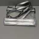 Wuflyover Clear Bag for Stadium Events, Clear Purses for Women, Stadium Approved Crossbody Bag (Silver)