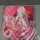 WILLBOND 24 Pieces Spa Headband Bow Hairband Facial Makeup Women Face Wash Valentine' Day Adjustable Skincare Headbands Bulk Soft Flannel Towel Head Wraps for Women Shower Washing Face (Cute)