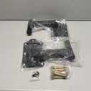 PA Speaker Mount Bracket Support up to 110lbs-Adjustable Speaker Wall Mount Brackets-Heavy Duty Speaker Mounts-Speaker Stand(2 Packs,Black)