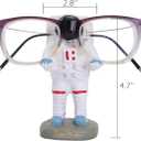 IBWell Funny Decorative Eyeglass Holder Display Stands,Gift for Astronaut Astronomy enthusiast Home Office Glasses Accessories