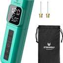 ETENWOLF P200 Electric Ball Pump 2000mAh Sports Air Pump with Digital Pressure Gauge for Basketball Soccer Volleyball (Dark Cyan)