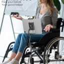 Tablet Holder for Wheelchair Arm [Pro Version] Long Arm Gooseneck Electric Wheelchair Tablet Mount Clamp for iPad Pro12.9 11 Air Mini, Galaxy Tab, iPhone, 4-13" Device