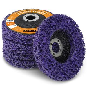 4-1/2" x7/8'' Stripping Discs Rust Remover Wheel Remove Paint and Oxidation Poly Strip Wheel Disc Abrasive Angle Grinding Wheel - 5 Pack(Purple)