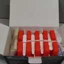 Miaowoof Homemade Popsicle Molds, 10-Cav Non-BPA Silicone Ice Pop Maker, with 50 Sticks, 50 Bags, 10 Reusable Sticks, Funnel, Brush and Ice Pop Recipe (Red)