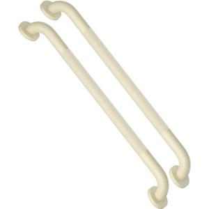 24 Inch Anti Slip Shower Grab Bar Handle Beige White, ZUEXT Stainless Steel Bathroom Grab Bar, Knurled Bathroom Balance Bar, Safety Hand Rail Support,Handicap Elderly Injury Senior Assist Bath Handle