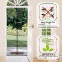 CHIYUNS Screen Door Mesh Magnetic Closure 36 x 80 inch, Self Closing Fiberglass Mosquito Net with Magnet for Doors, Heavy Duty Bug Fly Screens Curtain for Doorway, Keep Bugs Out, Pet Friendly