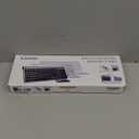 Wireless Keyboard and Mouse Ultra Slim Combo, TopMate 2.4G Silent Compact USB 2400DPI Mouse and Scissor Switch Keyboard Set with Cover, Batteries Included, for PC/Laptop/Windows/Mac - Gray Black