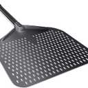 14" Perforated Pizza Peel, 14" x 16" Lightweight Aluminum Pizza Turning Peel, Commercial Pizza Paddle, 34 Inch Overall