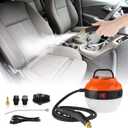 WICHEMI Steam Cleaner Steamer for Cleaning 1800W High Pressure High Temperature Handheld Steam Cleaner for Car Detailing Multifunction Portable Steam Cleaning Machine for Home Kitchen Use (Orange)