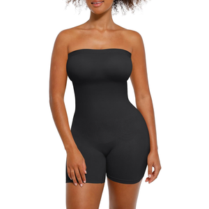 Strapless Shapewear Bodysuit for Women Tummy Control Seamless Butt Lifter Body Shaper with Removable Straps Size 3XL/4XL