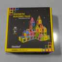 Coodoo Upgraded Magnetic Blocks Tough Tiles STEM Toys for 3+ Year Old Boys and Girls Learning by Playing Games for Toddlers Kids, Compatible with Major Brands Building Blocks - Starter Set