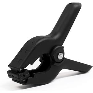 Coideal Black Plastic Spring Clamps, 8 Pack 4.5 Inch Large Nylon Spring Clips Heavy Duty Clamp with Metal Pins for Backdrop Art Crafts Woodworking Background