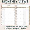 bloom daily planners 2026-2027 Planner - Academic Year (July 2026 - July 2027) Monthly & Weekly Soft Cover Planner for Women - 13 Month Calendar Agenda Book with Stickers - 5.5" x 8.25" - Tan Leopard
