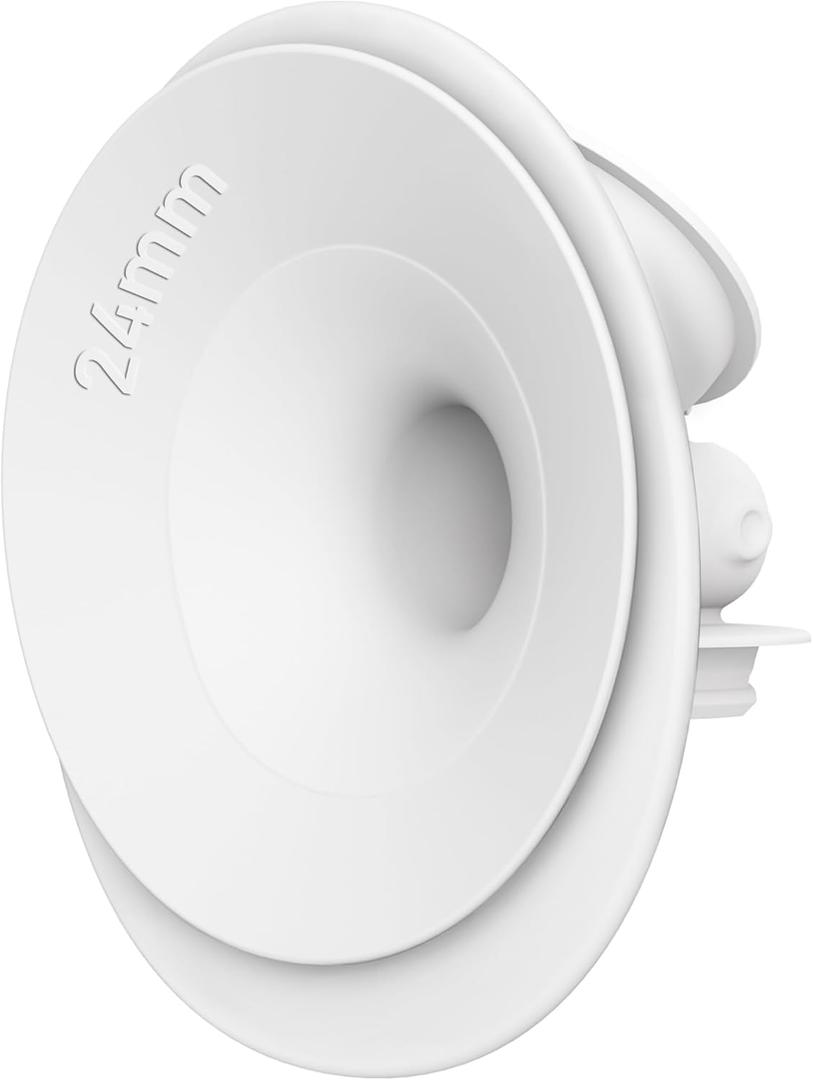 1pc M9 Upgraded Double-Sealed Flange 24mm Only Compatible with Momcozy Upgraded Mobile Flow M9, 24mm Flange, BPA Free, Comfort Pumping, Not Mom Cozy Original Parts