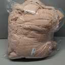 Joiedomi Tufted Full Size Comforter Set, 3 Pieces Coral Pink Boho Full Bedding Set with 1 Plaid Geometric Comforter and 2 Pillow Shams, Checkered Bed in a Bag for All Seasons