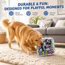 Street-Art Soccer Cube Squeaky Dog Toy
