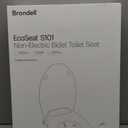 Brondell Bidet Toilet Seat Non-Electric Swash Ecoseat, Fits Elongated Toilets, White - Dual Nozzle System, Ambient Water Temperature - Bidet with Easy Installation