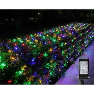 iBaycon 4ft x 6ft Christmas Net Mesh Lights, 8 Modes Timer Connectable Waterproof Christmas Lights for Trees, Bushes, Wedding, Garden, Outdoor Decorations (Multicolor, 1PACK)