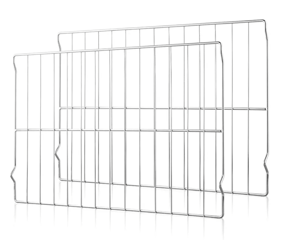 2Pcs Range Oven Racks W10256908 for Whirlpool/KitchenAid/Roper/Maytag/Kenmore Range, Replaces W10138079, 3195710, W10179196, 24" x 15.75" Size, Not Universal
