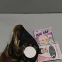 TISHINING Short Brown Mixed Blonde Highlight Pixie Cut Wigs for White Women Shaggy Layered Mixed Blonde Wavy Wig with Bangs Natural Looking Synthetic Hair Replacement Wig