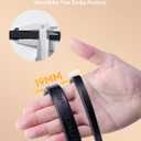 15'' Rubber Bungee Cords Heavy Duty Outdoor with 27" Max Stretch & Over 176 lbs Load, 100% EPDM Black Bungee Straps with Crimped S Hooks for Cargo, Tarps, Truck, Motorcycle, Weatherproof (50 Pack)