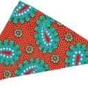 Mirage Pet Products Pretty Paisley Bandana Pet Collar, Size 20, Black/Red