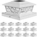 APONUO Solar Post Cap Lights 4x4 5x5 6x6, IP64 Waterproof, 16 Pack