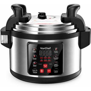 15L/15.9 QT Commercial Electric Pressure Cooker, 5-in-1 Multifunctional Large Pressure Cookers,2000W Electric Pressure Canner with Non-stick Inner Pot Use for Restaurant,Canteen and Hotel