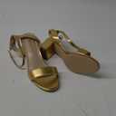 Amazon.com | DREAM PAIRS Women's Open Toe Ankle Strap Low Block Chunky Heels Sandals Party Dress Pumps Shoes,Size 8, Gold/Metallic,CARNIVAL | Heeled Sandals