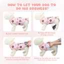 Dog Surgery Suit, Breathable Surgical Recovery Suit for Female Spay Male Neuter, Anti-Licking Surgical Recovery Suit for Abdominal Wounds Skin Disease, Pink, Medium