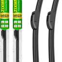 QUALITY 20in + 20in Premium All-Season Windshield Wiper Blades for Original Equipment Replacement(Set of 2)