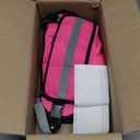 Weighted Vest for Women and Men, 5-10lb Adjustable Weighted Vest with Reflective Strip, Body Weight Vest for Walking, Running, Fitness, Strength Training (Pink)