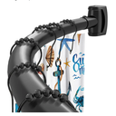 Black Curved Shower Curtain Rod 3378 Inches Adjustable Splicing Design Need To Drill Shower Rods Curved Round Bowed Rust proof, Premium Stainless Steel Shower Curtain Rod for Bathroom, Bathtub, Stall