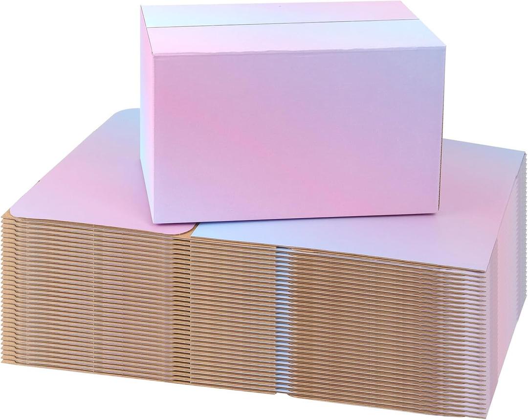 FORBFAN 11 x 6 x 6 Shipping Boxes, 30 Pack Corrugated Cardboard Mailing Boxes for Small Business, Colorful Packing Boxes for Shipping & Storage