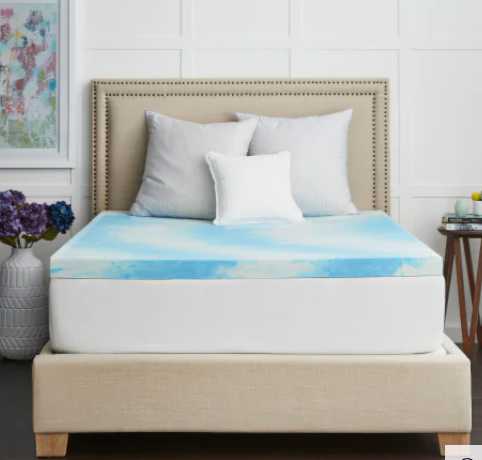 SealyChill Gel memory foam mattress topper with cover 80x76in King size