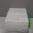 IRIS USA Pencil Case Boxes, 6-Pack, |Made in USA|, Plastic Bead Organizing Containers with Snap Lid for Arts, Crafts, Ephemera, Stickers, & Dance Cheer, Clear - Medium