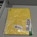 iMieet iPad (A16) Case 11th Gen/iPad 10th Generation Case [11-Inch 2025/10.9 Inch 2022] with Pencil Holder, Trifold Stand Smart Cover with Soft TPU Back,Auto Wake/Sleep(Yellow)