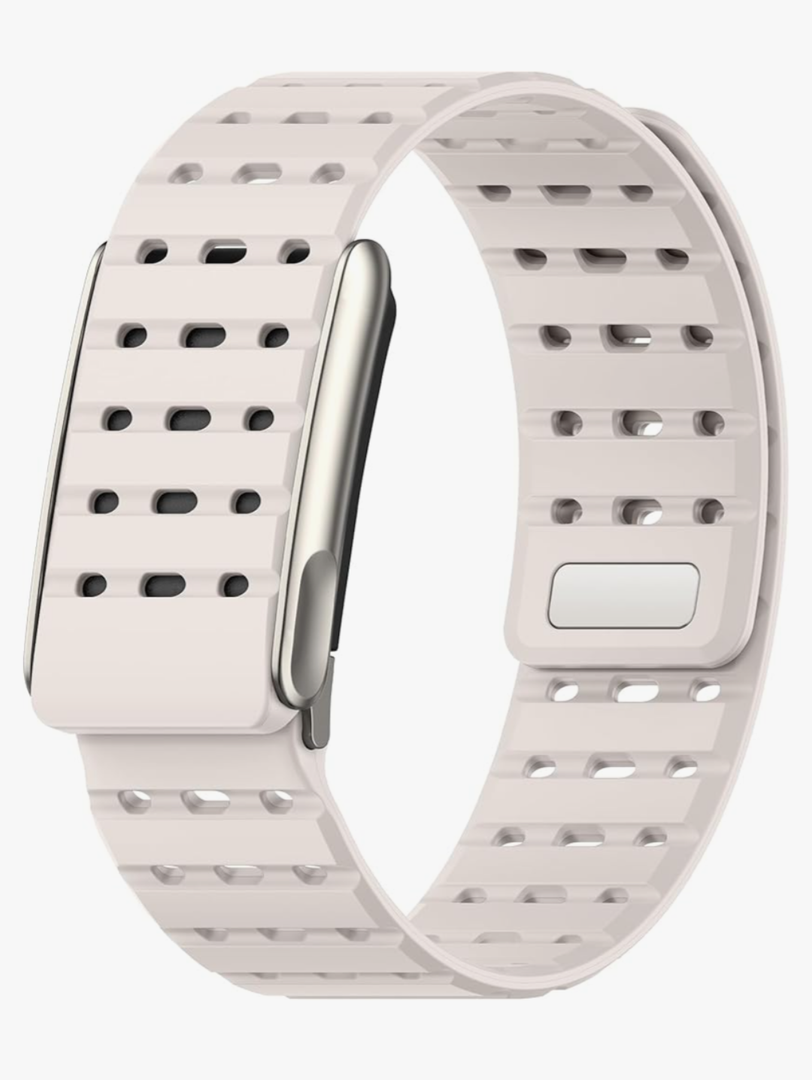 Spapoy Magnetic Sport Band Compatible with Whoop 5.0 Bands for Men Women, Soft Silicone Breathable Adjustable Waterproof Replacement Wristbands for Whoop 5.0 Band One, Peak and Life [Not for Gen 4], White