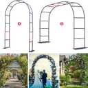 Thickened Tube Garden Arch Trellis - 4.6ft Wide x 7.9ft High or 7.6ft Wide x 6.4ft High - Garden Trellis for Climbing Plants, Stable Garden Arbor, Wedding Arch Decorations, Birthday Party Decoration