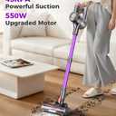 VIAFLY Cordless Vacuum Cleaner, 550W/45Kpa/60Mins Stick Vacuum, Anti-Tangle Vacuum Cleaners for Home with Self-Standing, LDE Display, 8-in-1 Wireless Vacuum for Carpet Pet Hair Hardfloor