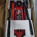 Jack Boss Floor Jack 3 Ton Capacity Fast Lift Service Jack Steel Heavy Duty Hydraulic Car Jack (Red)