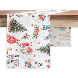 Maison d' Hermine Table Runner 100% Cotton Single Layer Table Runners 108 inches Long for Thanksgiving Christmas Decorations Home Kitchen Dining Party Wedding (Chromo, 14.5" x 108")