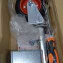 Spring Loaded Gate Casters 5 Rubber Tire Heavy Duty Gate Caster Wheels with Hardware for Wooden Gates, Metal Gates, Fence Gates, Swing Gates, 400 Lbs Load Capacity